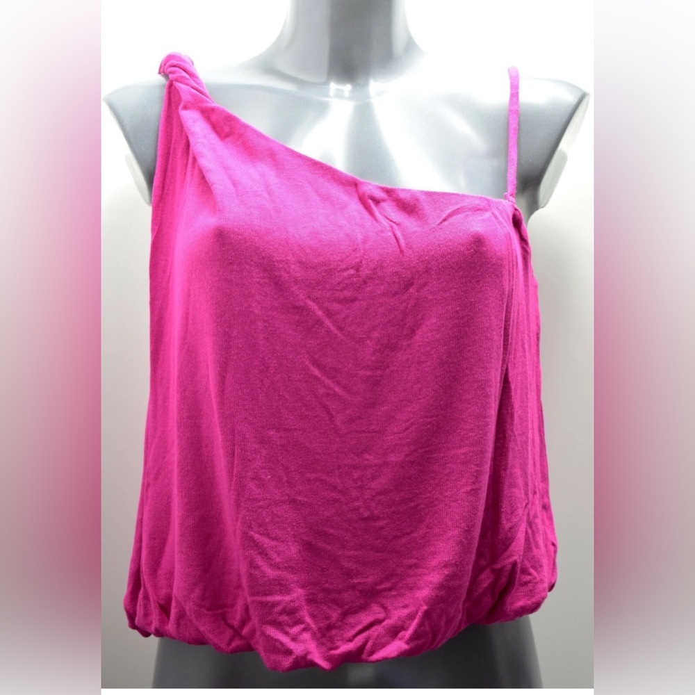 Free People Marinka One-Shoulder Women's Crop Top Hot Pink Medium